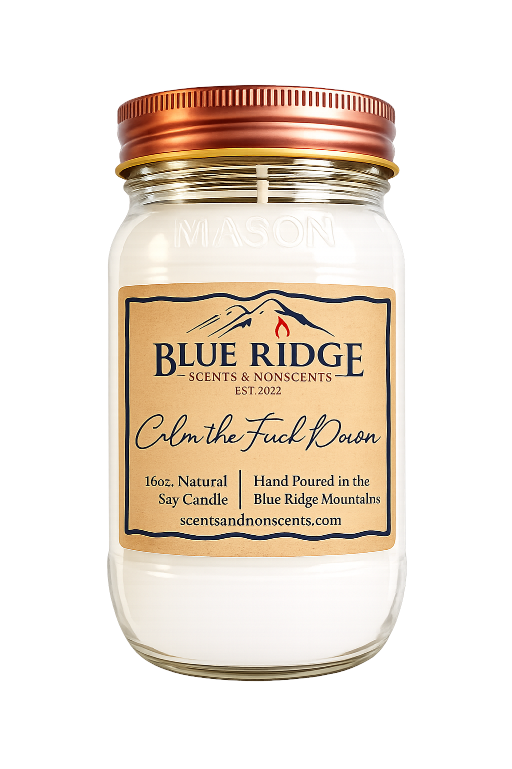 Stress Relief (Calm the F Down) 16oz Mason Jar