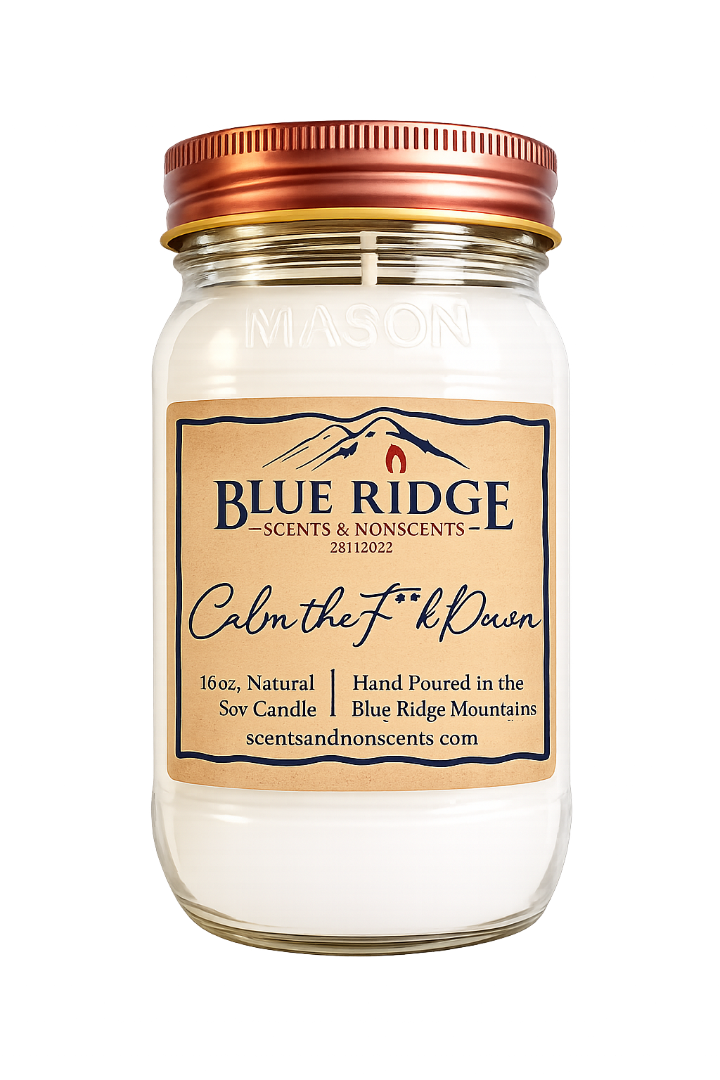 Stress Relief (Calm the F Down) 16oz Mason Jar