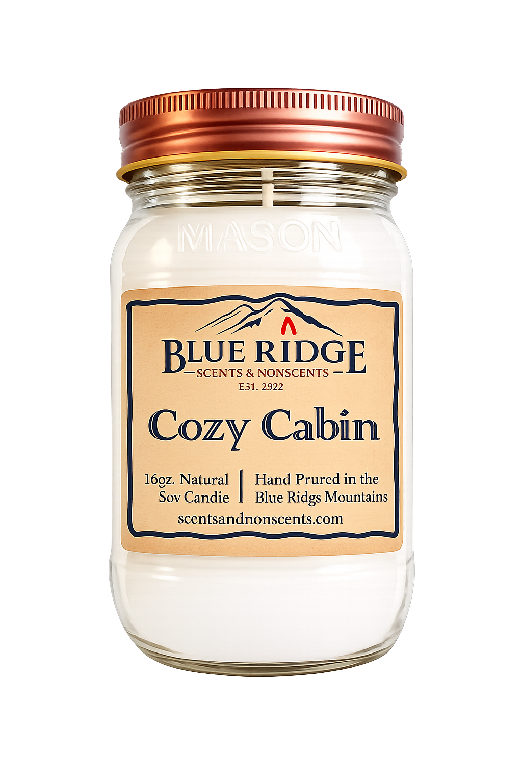 Cozy Cabin 16oz Mason Jar