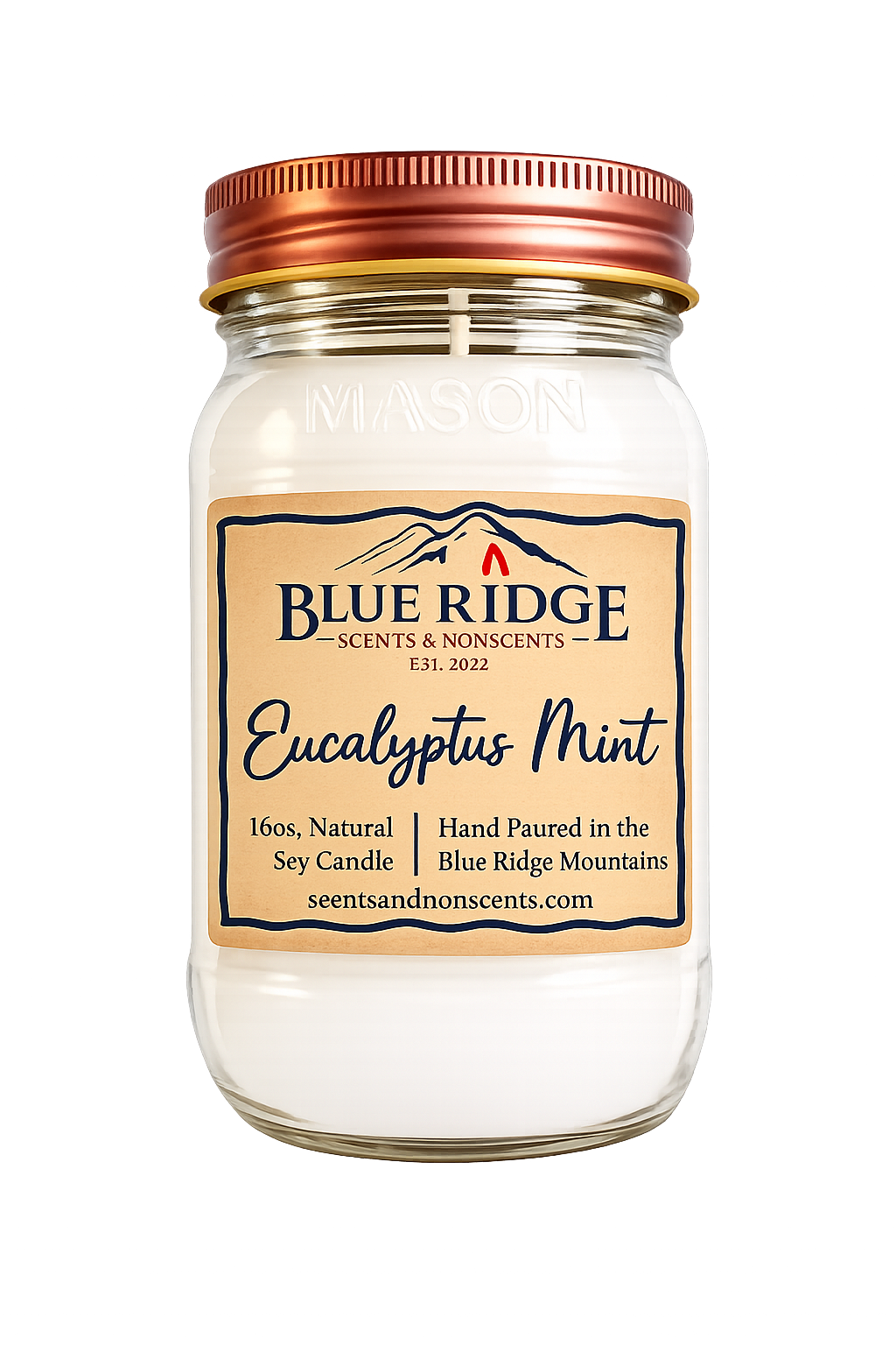 Eucalyptus Mint 16oz Mason Jar
