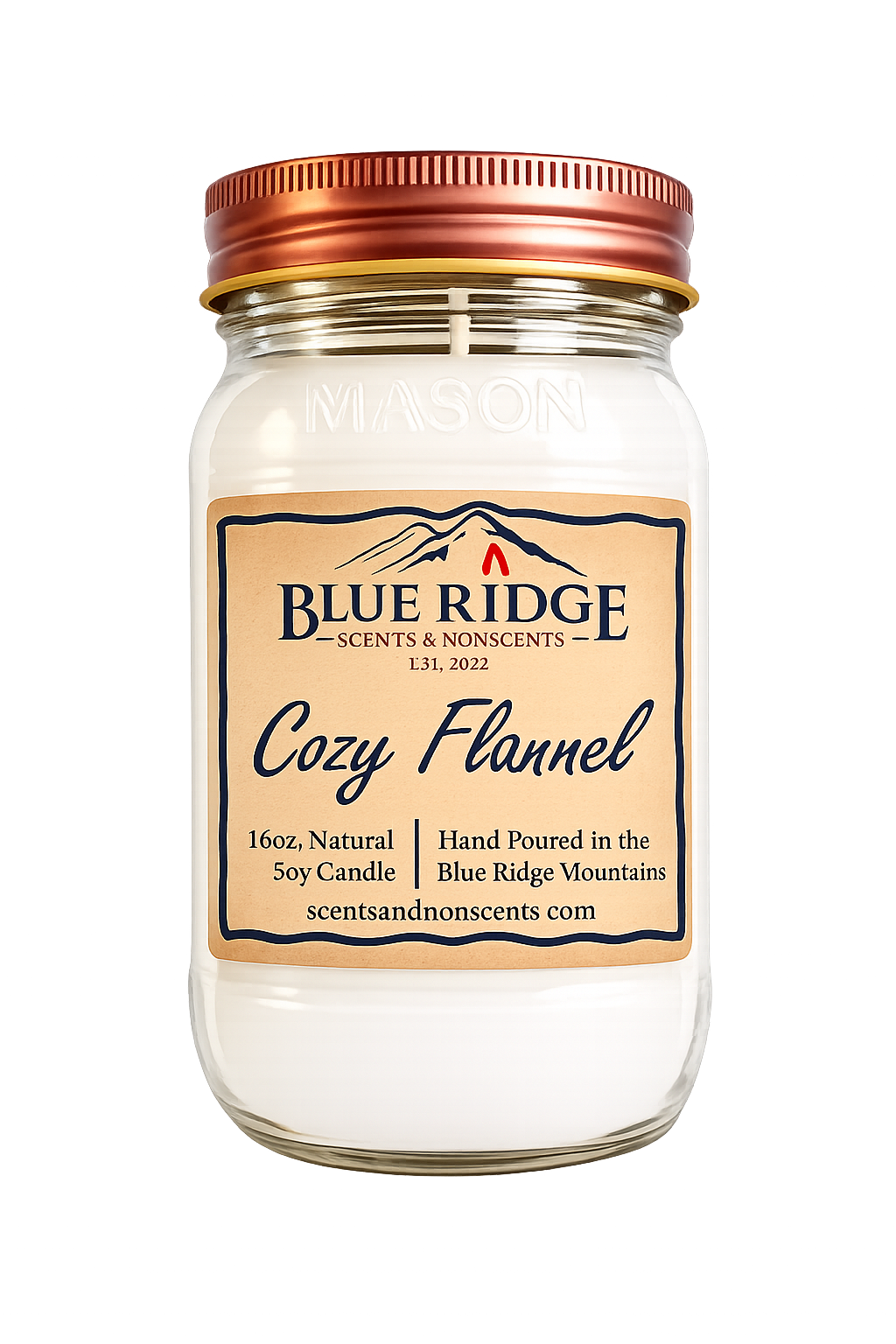 Flannel 16oz Mason Jar