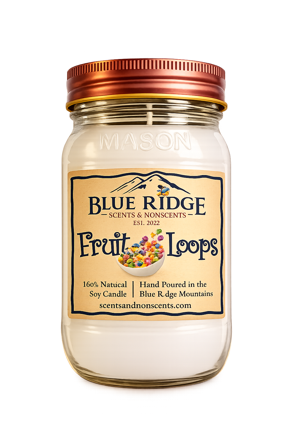 Fruit Loops 16oz Mason Jar