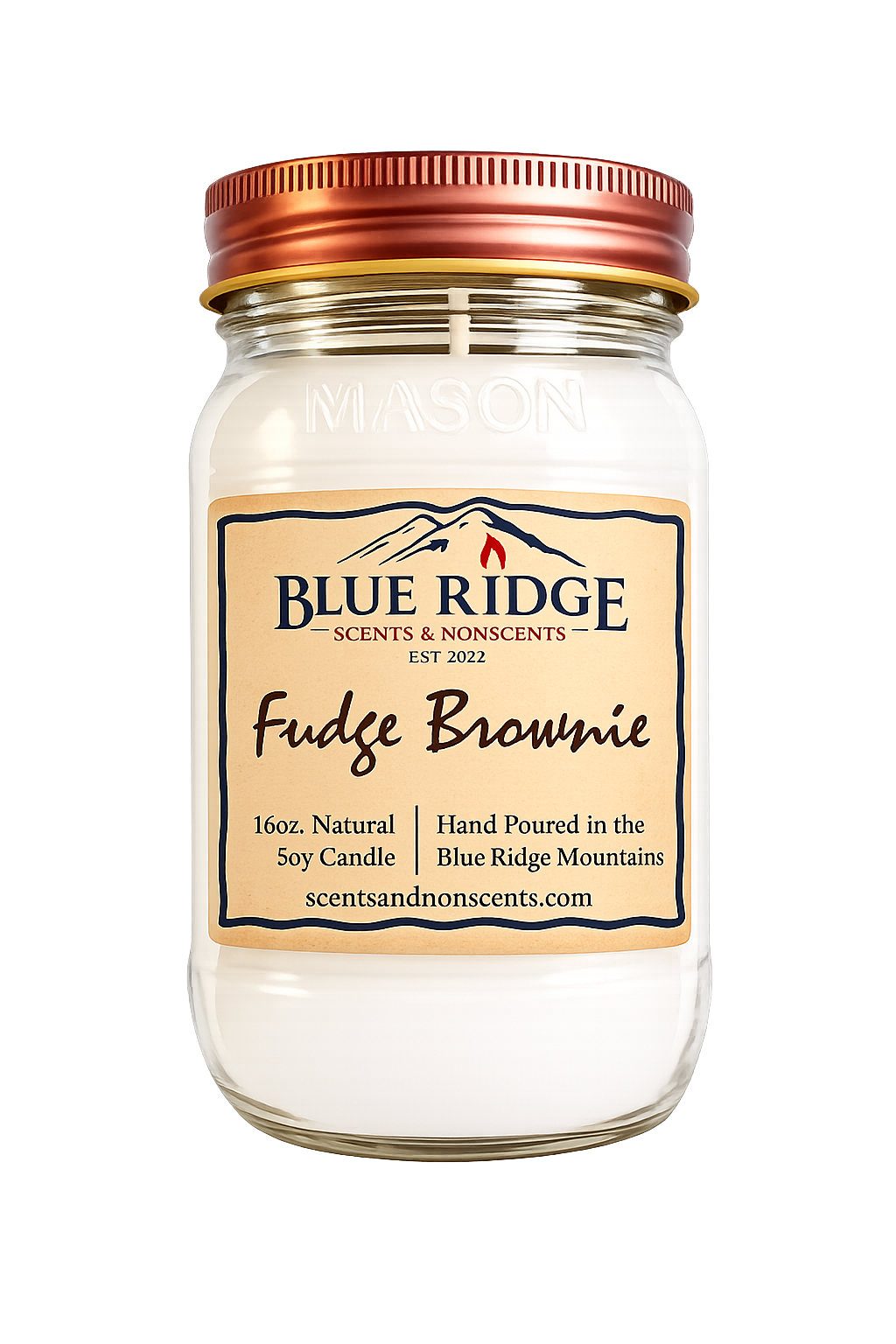Fudge Brownie 16oz Mason Jar