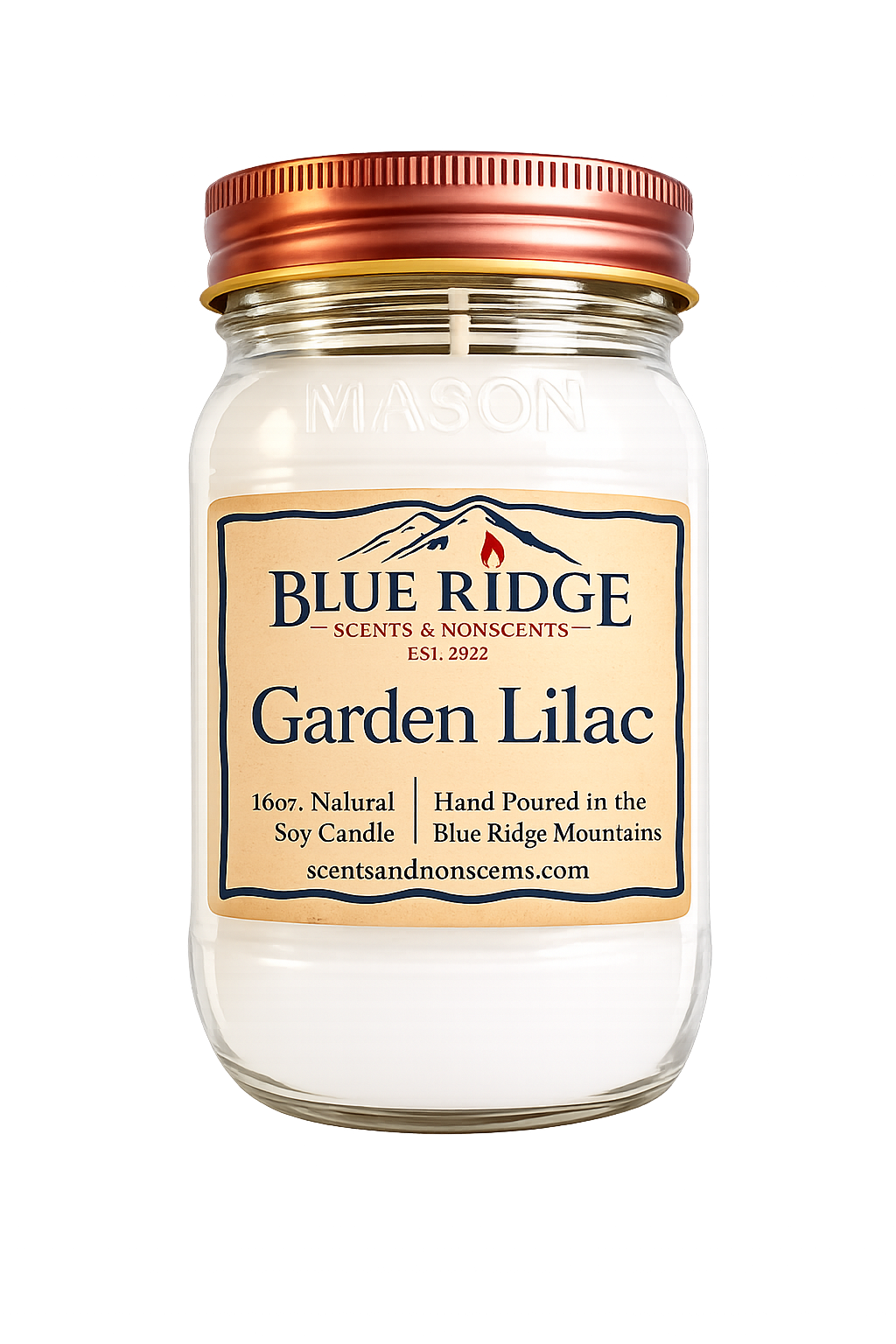 Garden Lilac 16oz Mason Jar