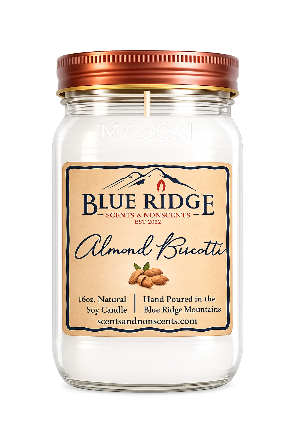 Almond Biscotti 16oz Mason Jar