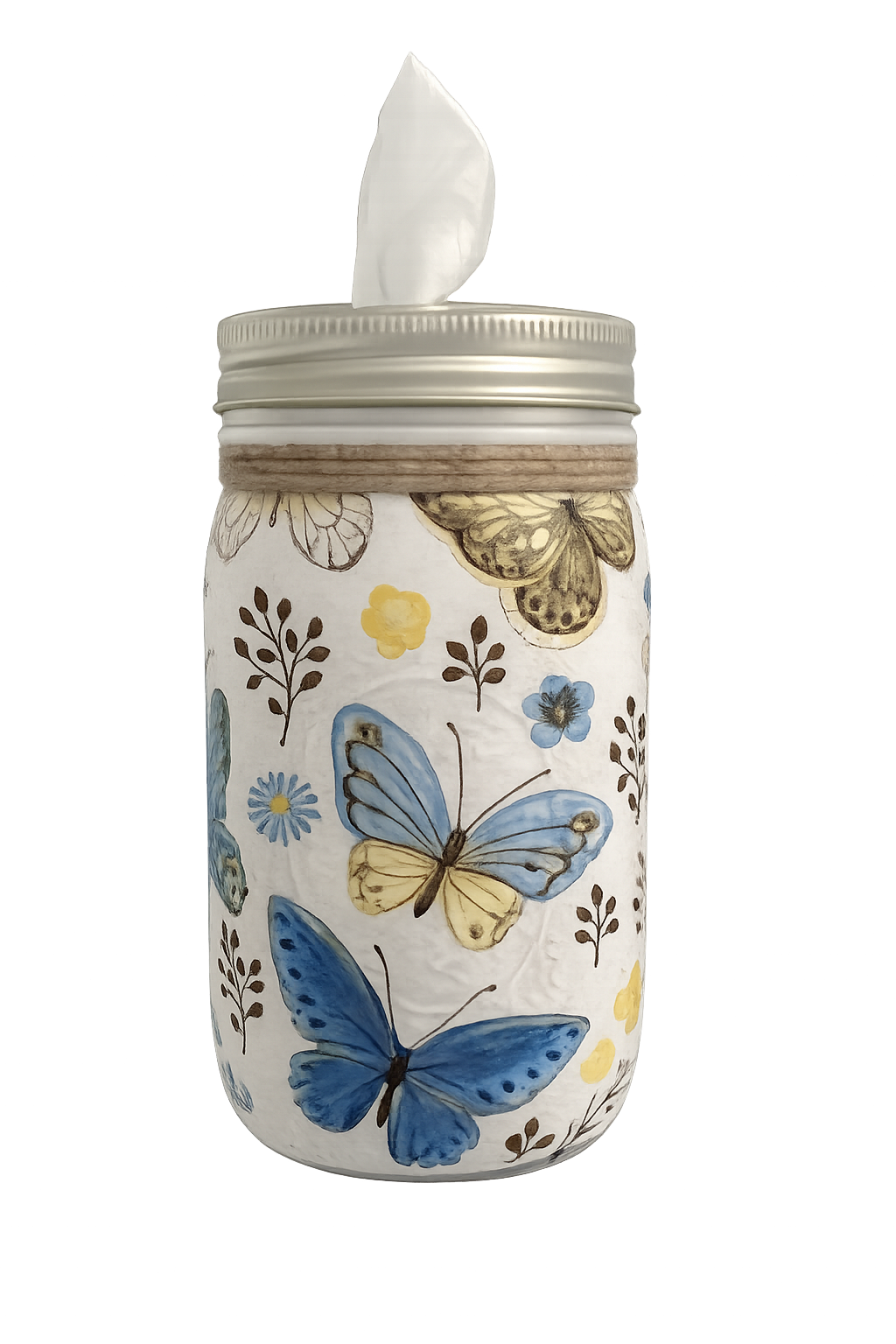 Tissue Jar - Butterflies