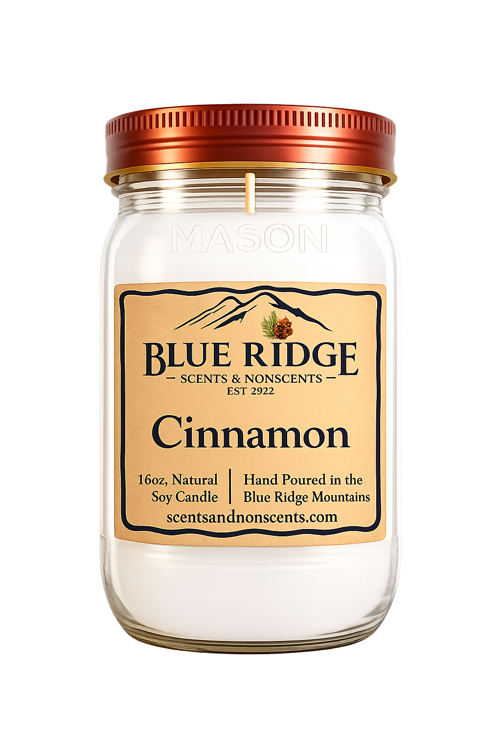 Cinnamon 16oz Mason Jar