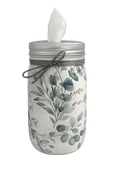 Tissue Jar - Green Foliage