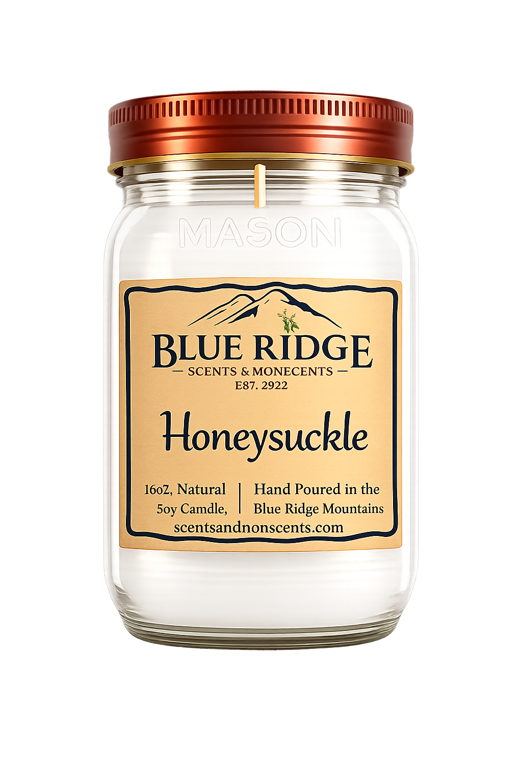Honeysuckle 16oz Mason Jar