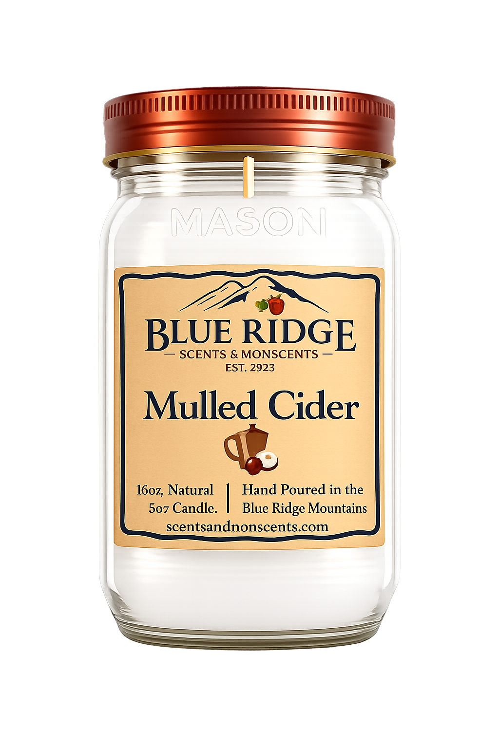 Mulled Cider 16oz Mason Jar