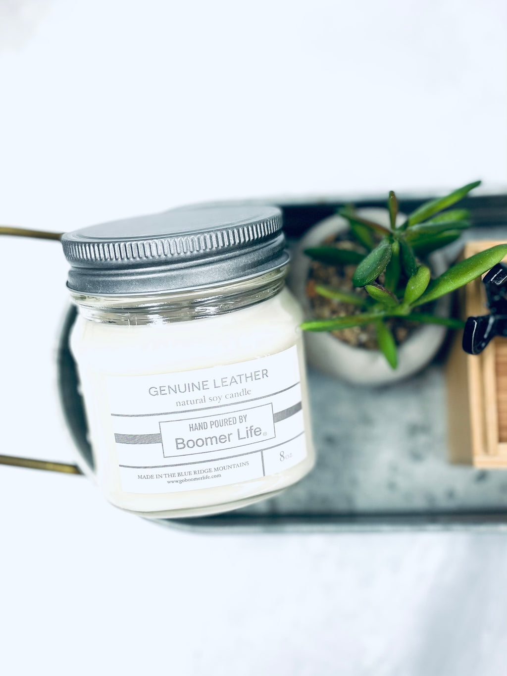 Genuine Leather Candle